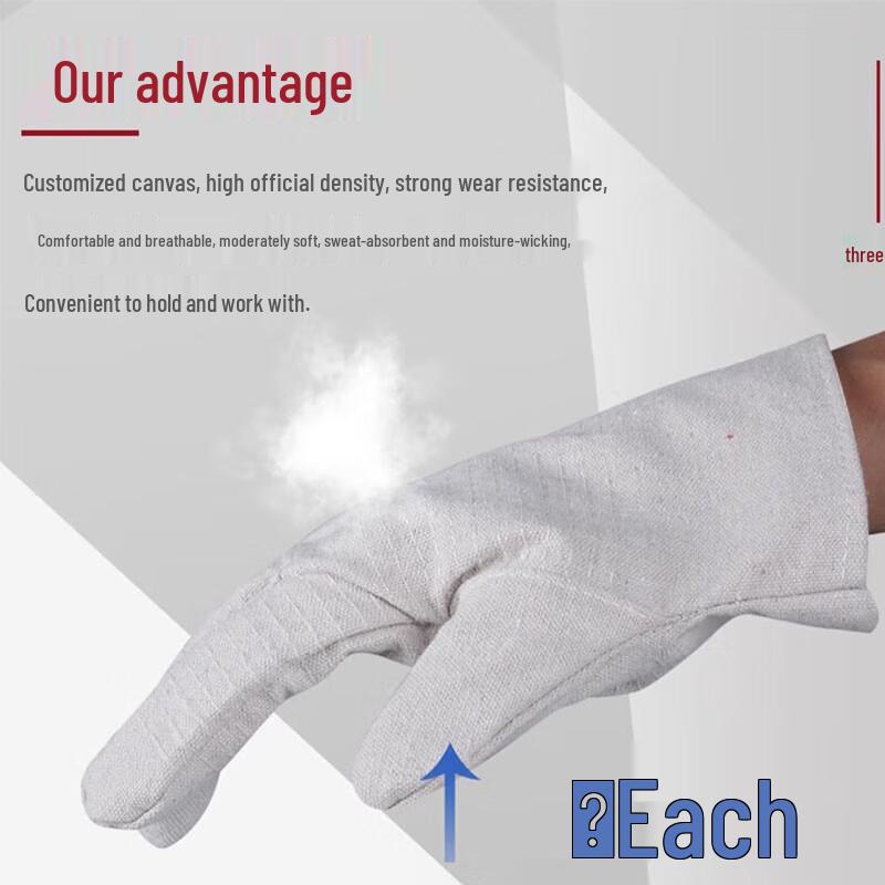 Twill Canvas Work Gloves