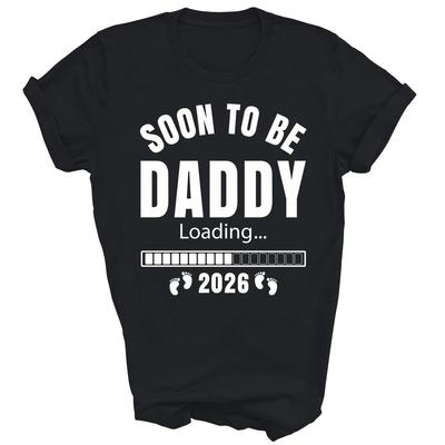 Presto Papà Est 2026 Papà per la Prima Volta Promosso a Papà Maglietta Unisex Regalo