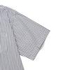 COVERNAT Whale Logo Stripe Half Shirt Navy