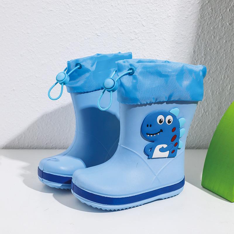 Children's Rain Boots Boys Girls New Kindergarten Baby Water Shoes Waterproof Non-Slip Outdoor Wear Toddler Rain Boots