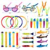 Children's Pool Diving Toys Set: Torpedo, Ring, and Stick Combo