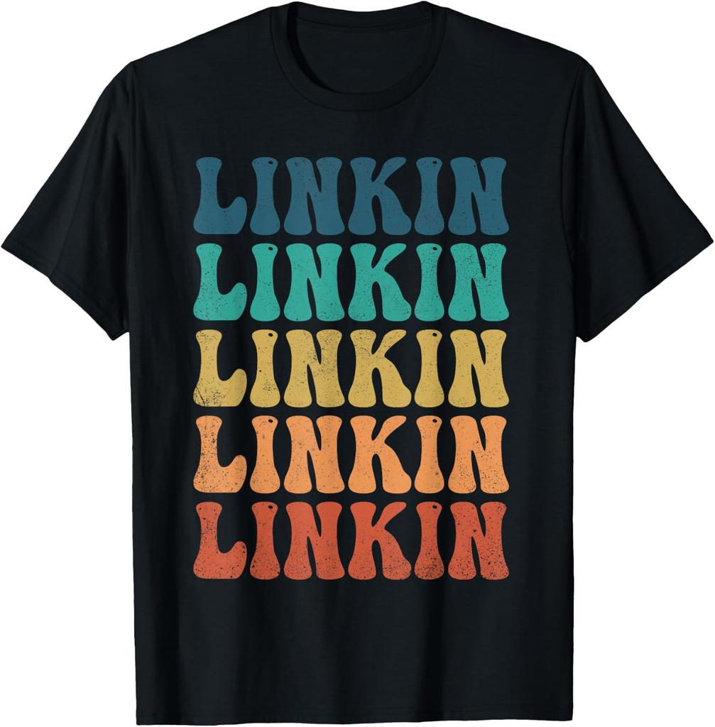 Retro Distressed Stacked Linkin Park T-shirt