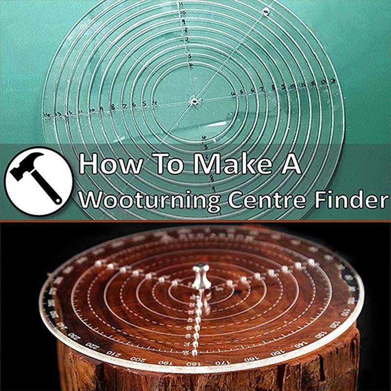 20Cm/7.87In Round Center Clear Plastic Finder Lathe Work Compass Circle Gauge Processing Tools For Wood Turning Drawing