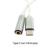 Durable Type-C to 3.5mm/2.5mm/4.4mm Female Adapter Cord Great Compatibility Flexible USB C Headphone Cable Replacement