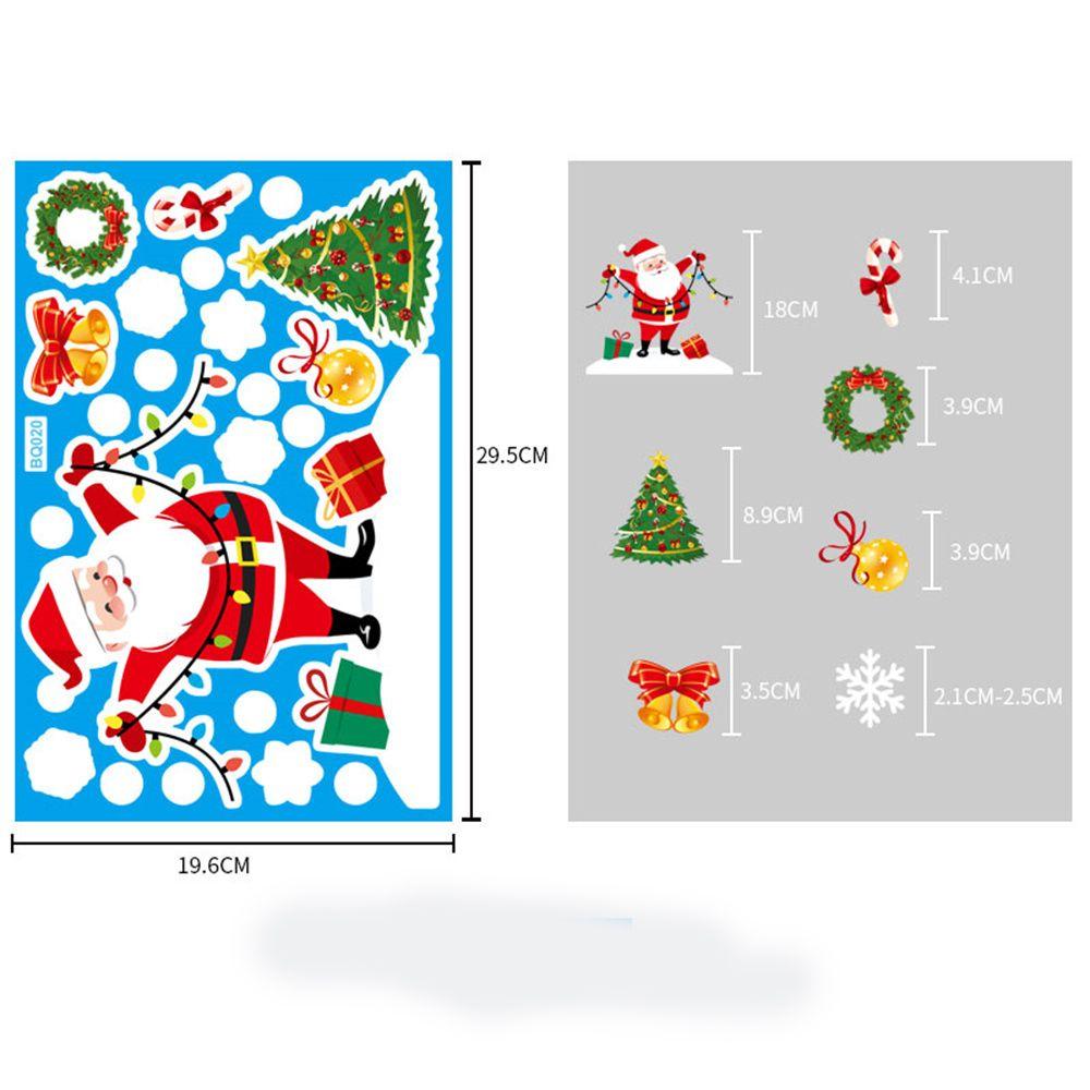 New Year Snowman Christmas Home Santa Claus Window Decoration Window Stickers Christmas Stickers