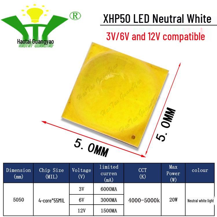 Imitation CREE XHP50 2nd Gen 5050 LED Chip 20W High Power LED Surface Mount Light Source