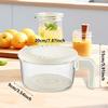Cesta de Drenagem Recipiente de Armazenamento de Alimentos Mantenha Fresco Bacia de Lavagem Prática Organizador de Geladeira Fruta
