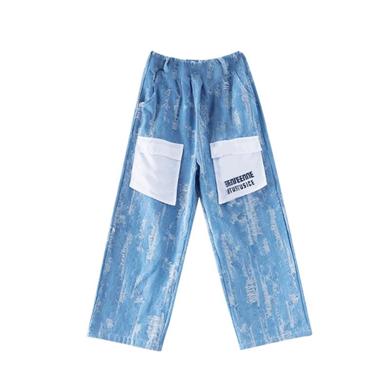 

Детская хип-хоп мода: Модные уличные рубашки и куртки для мальчиков и девочек 140 cm