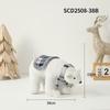 Mittelmeer Blau & Weiß Weihnachtsmütze Figuren Ornamente und Puppen