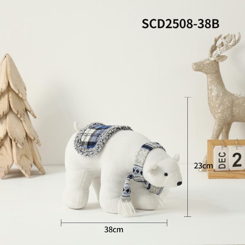Mittelmeer Blau & Weiß Weihnachtsmütze Figuren Ornamente und Puppen