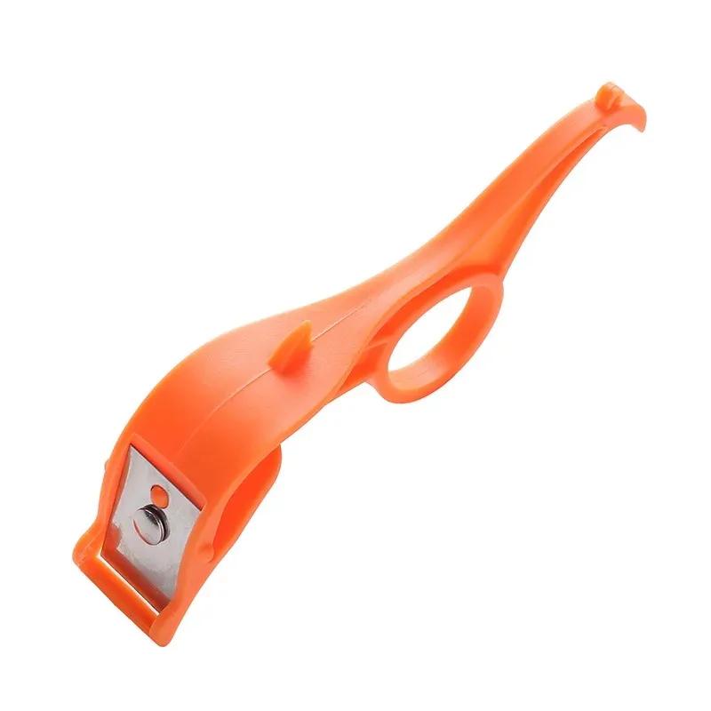 Stainless Steel Fruit and Vegetable Peeler Manual Portable Handle Curved Blade Apple New  Zealand Orange Potato  Kitchen  Tool