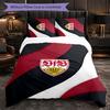 Set Biancheria da Letto Calcio VfB Stuttgart 3 Pezzi Morbido Set Copripiumino con Federe Set Decorazione Camera da Letto per la Casa