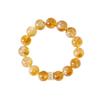 Natural Yellow Topaz Bracelet, Glittering Ice-flake Bracelet, Symbiotic Lucky Charm Bracelet