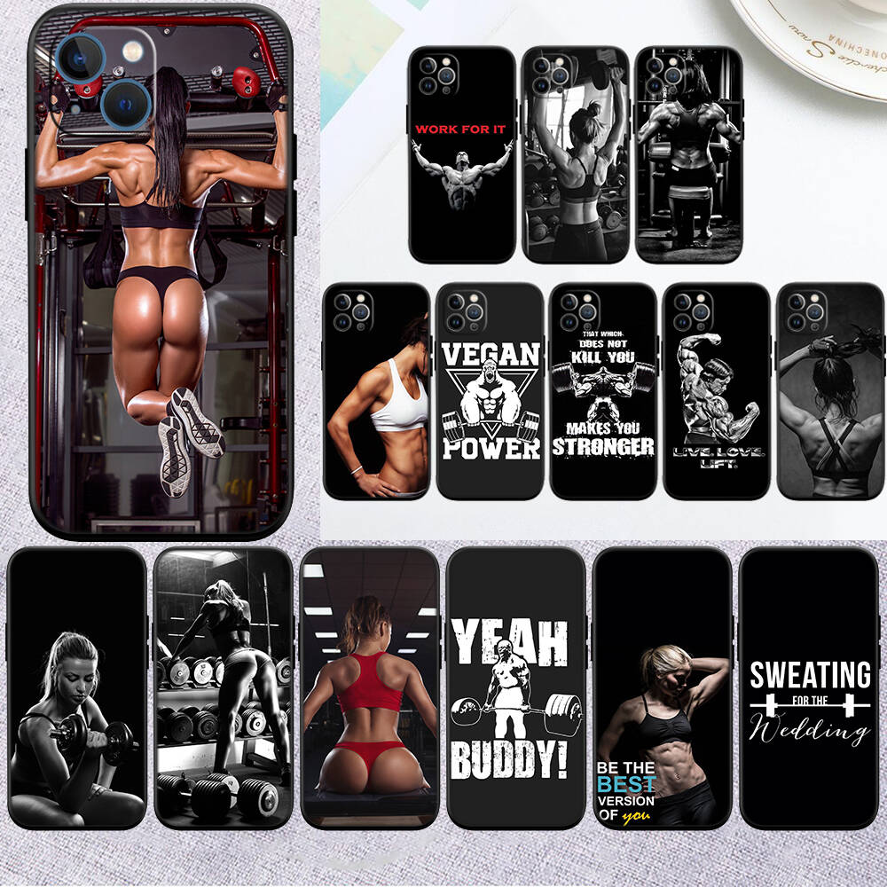 MH24 Bodybuilding Gym Fitness New Shell Phone Case for Xiaomi Poco F5 F6 C40 C65 C55 C50 C51 M7 X7 C75 M6 C71 F7 C85 F8 Pro Ultra