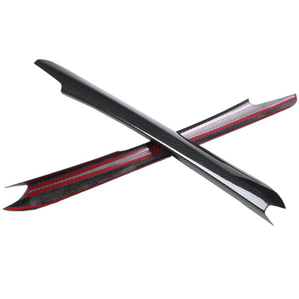 1 Pair Real Carbon Fiber Center Console Gear Shift Side Trim for BMW X5 X6 Interior None