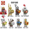 G0180 Mittelalterliche Serie Infanterie Ritter Söldner Figur Bausteine Spielzeug Beutel
