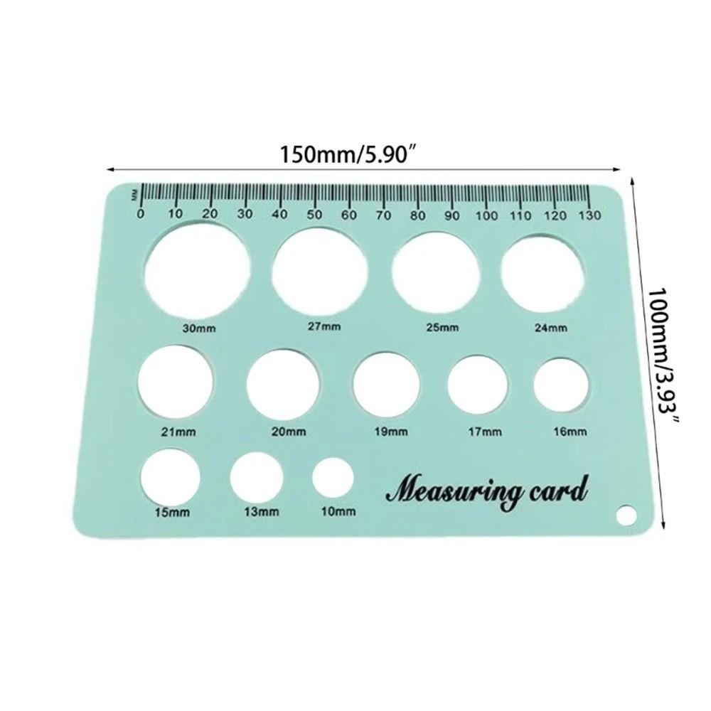 Durable Silicone Size Measure Flange Sizing Tools Nipple Ruler Breast Pump Measurement Tool