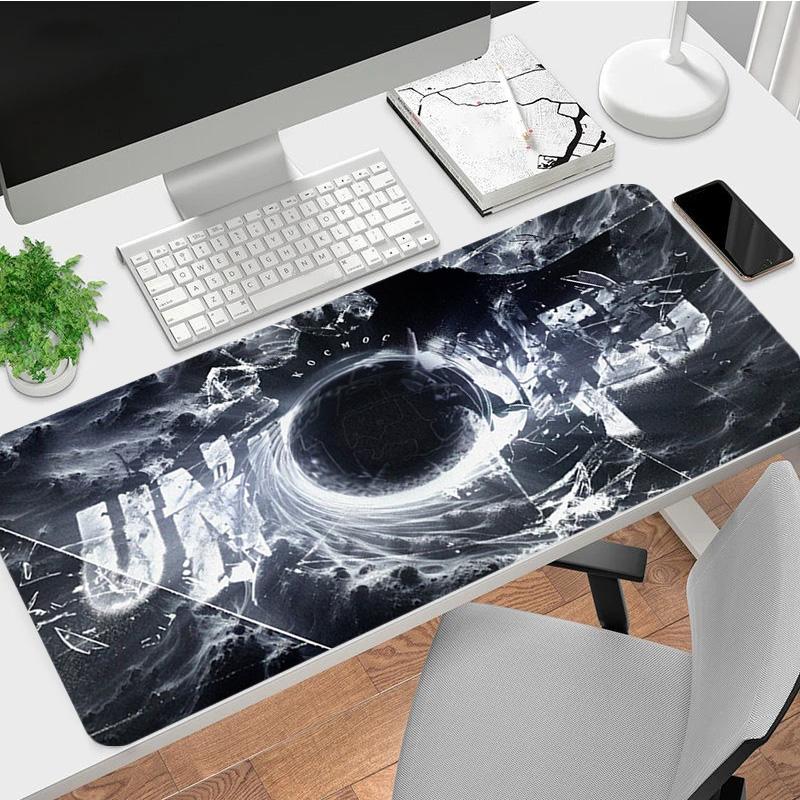 Black Hole Xl Gaming Mouse Pad Nonslip Rubber Base Stitched Edge Waterproof Desk Mat For Pc Laptop Gamer Office Computer Accessories C929495