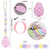 Easter Wood Bead Garlands Holiday Party Farmhouse Country Hanging Beads
