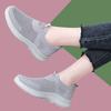 Summer casual women's shoes one pedal lazy shoes soft soles walking flying woven breathable mesh comfortable mother shoes foreign trade shoes
