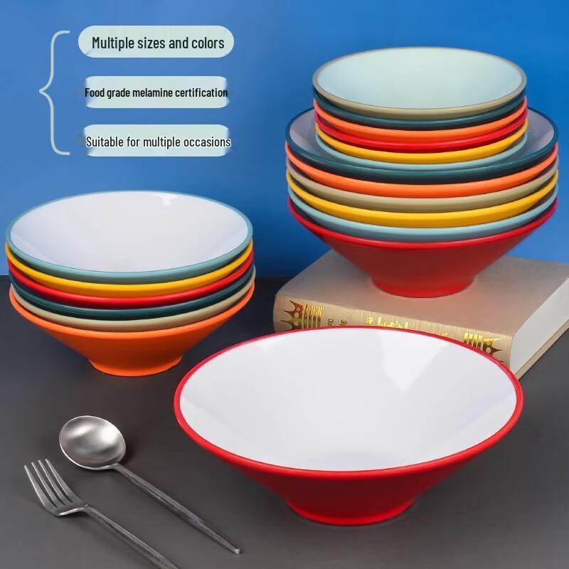 Japanese Style Melamine Noodle & Ramen Bowl