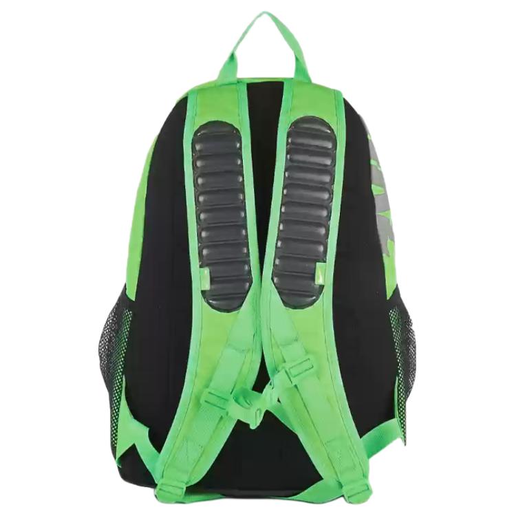 Nike Polyester Backpack Regular Unisex Black/Green Casual BA4883-330