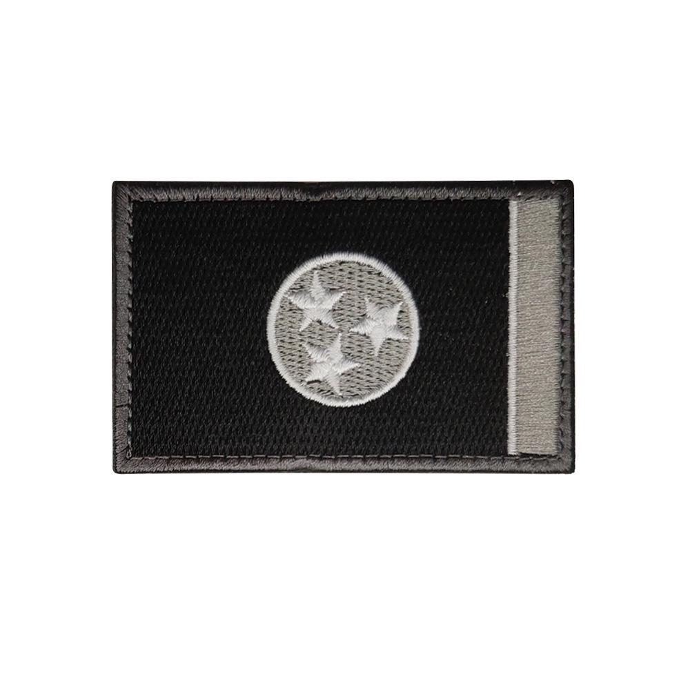 Geborduurde Klittenband Patches: Staatsvlaggen van NY, IL, TN & OH
