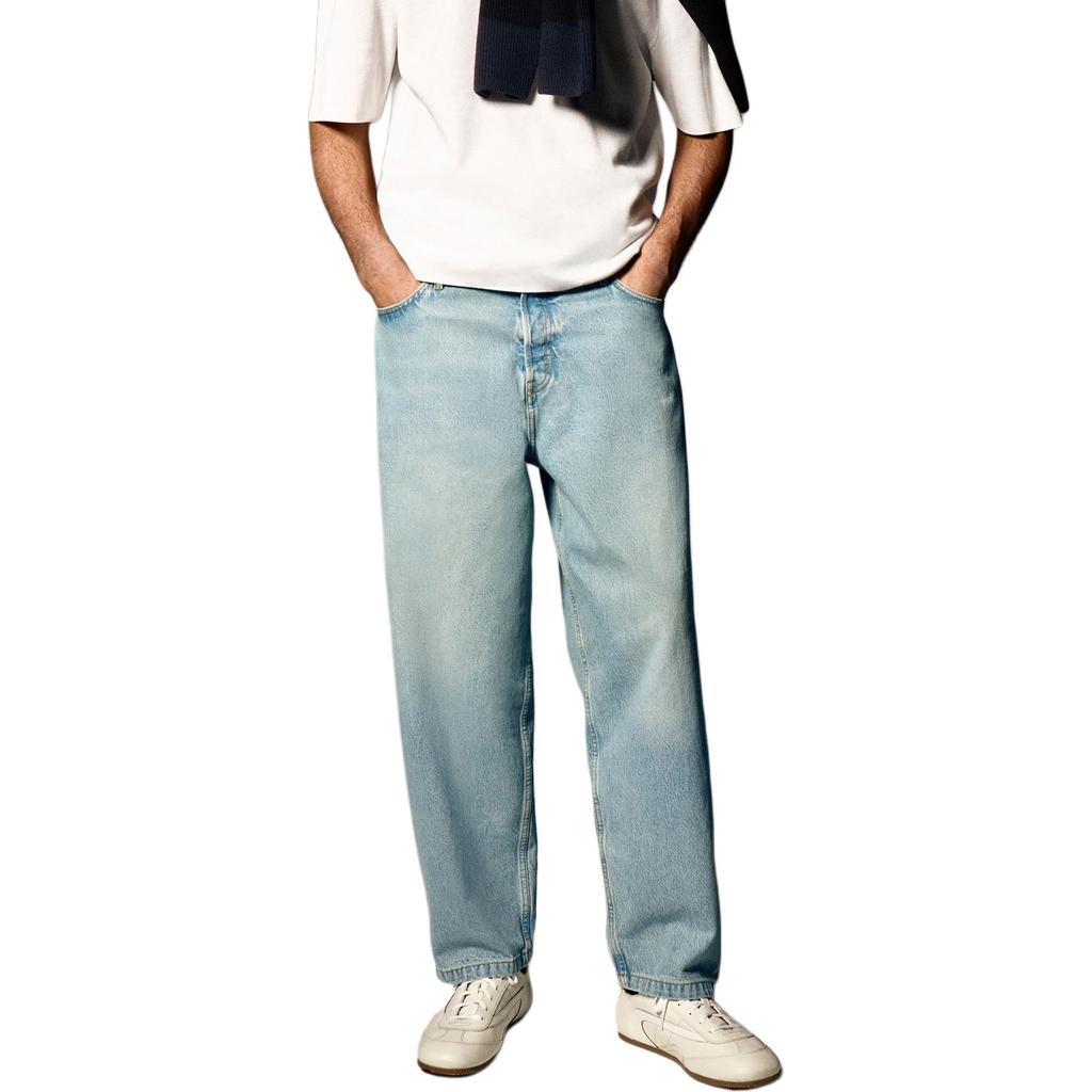 COS Jeans Men's Light Blue Moderate Straight Fit Pants 1209037015