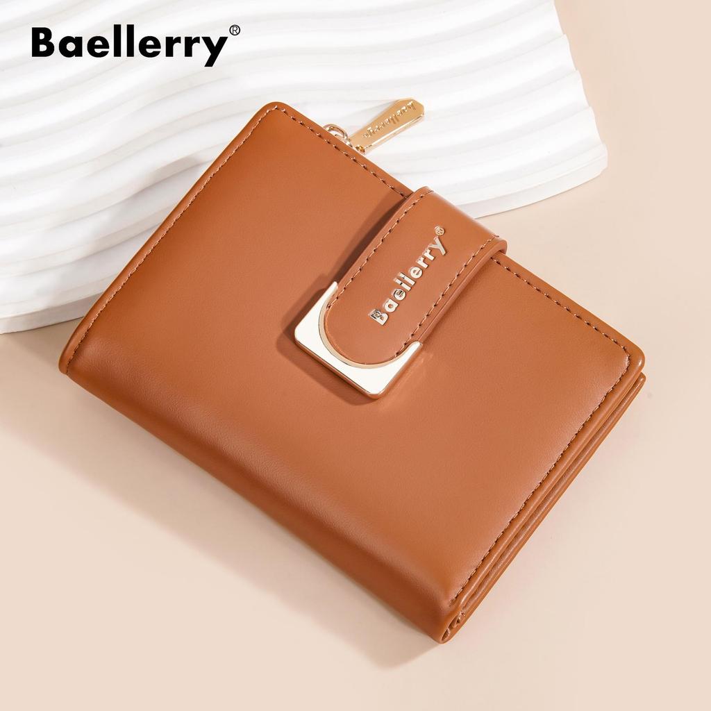 Women's Compact Multi-Card Wallet: Exquisite Short Section Buckle Coin Purse and Mini Card Holder