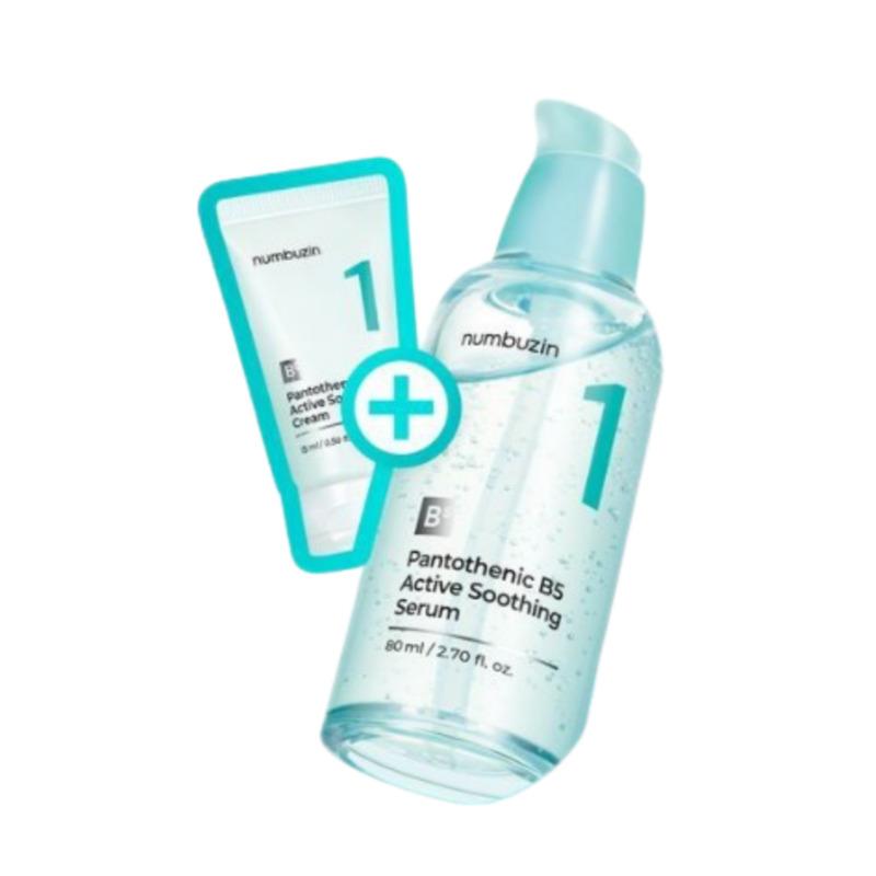 Numbersin No.1 Pantothenic Acid Soothing Serum 80ml Set (+ Cream 15ml)