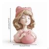 Girl savings Box Decorative Cartoon Piggy Bank Cute Tabletop with Figure for Girls, Kids,