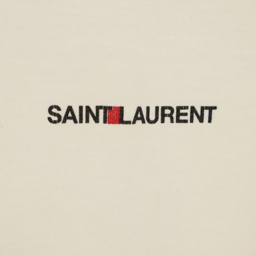 SAINT LAURENT made in Italy Short sleeve T-shirt M white Men's Used