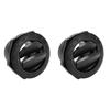 2 stücke Klimaanlage Outlet Schwarz Runde ABS Universal AC Vent für RV Boot Bus Auto