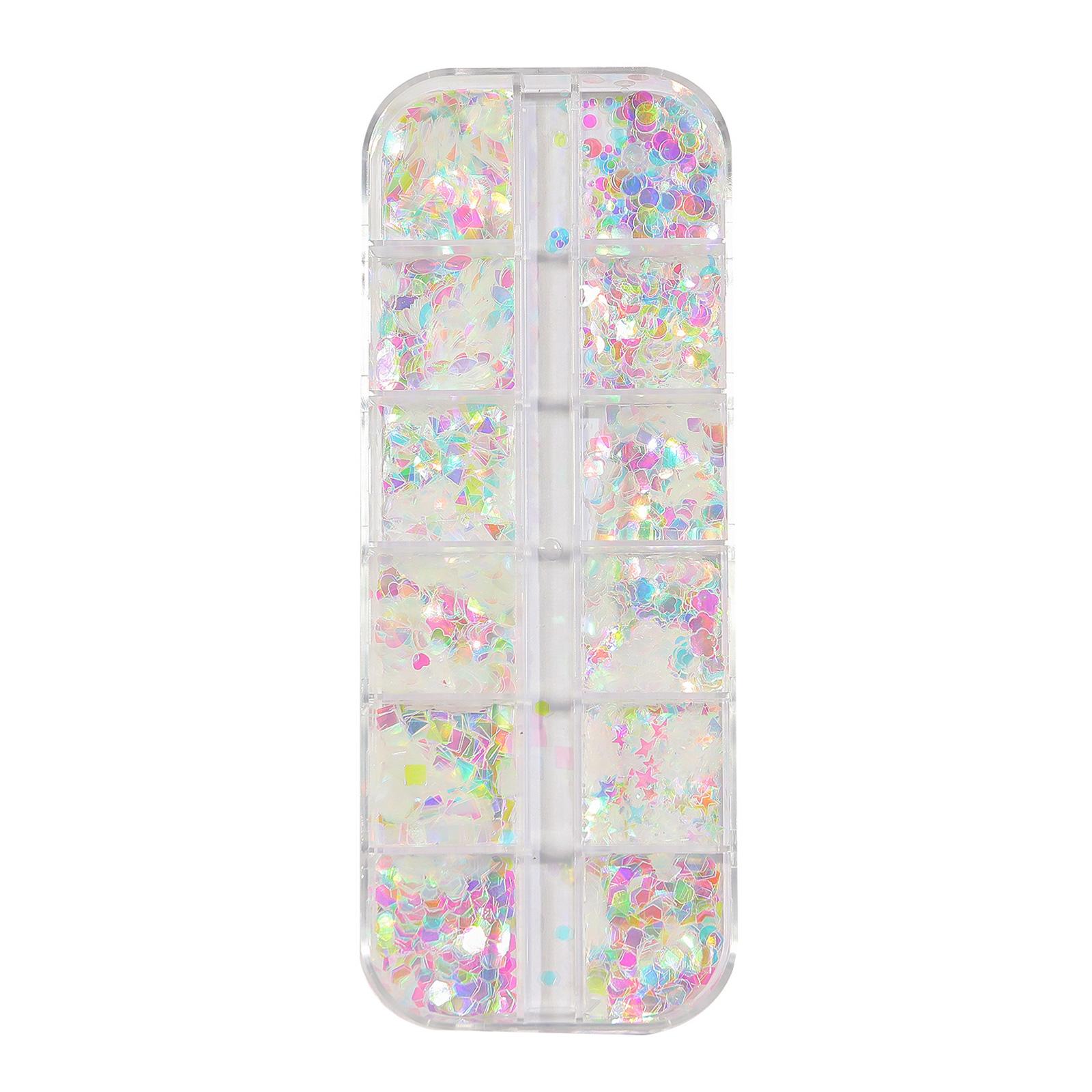 

12 сеток Русалочка блестки для дизайна ногтей блестки сверкающие блестящие хлопья разноцветные блестки украшения для ногтей DIY принадлежности для ногтей