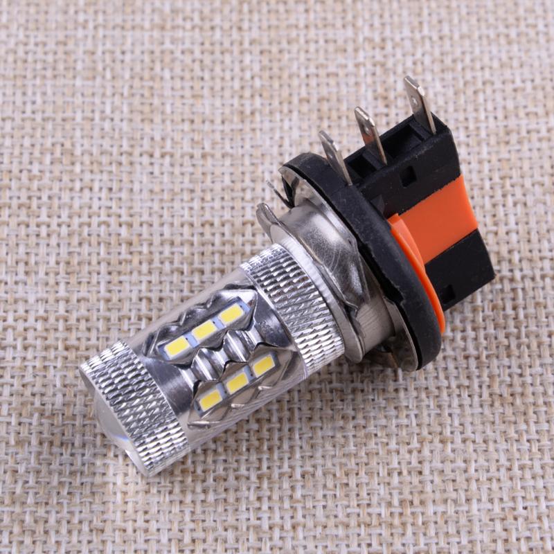 White H15 80W LED Universal Car Fog Light Lamp Headlight DRL Bulb 6000K 12V