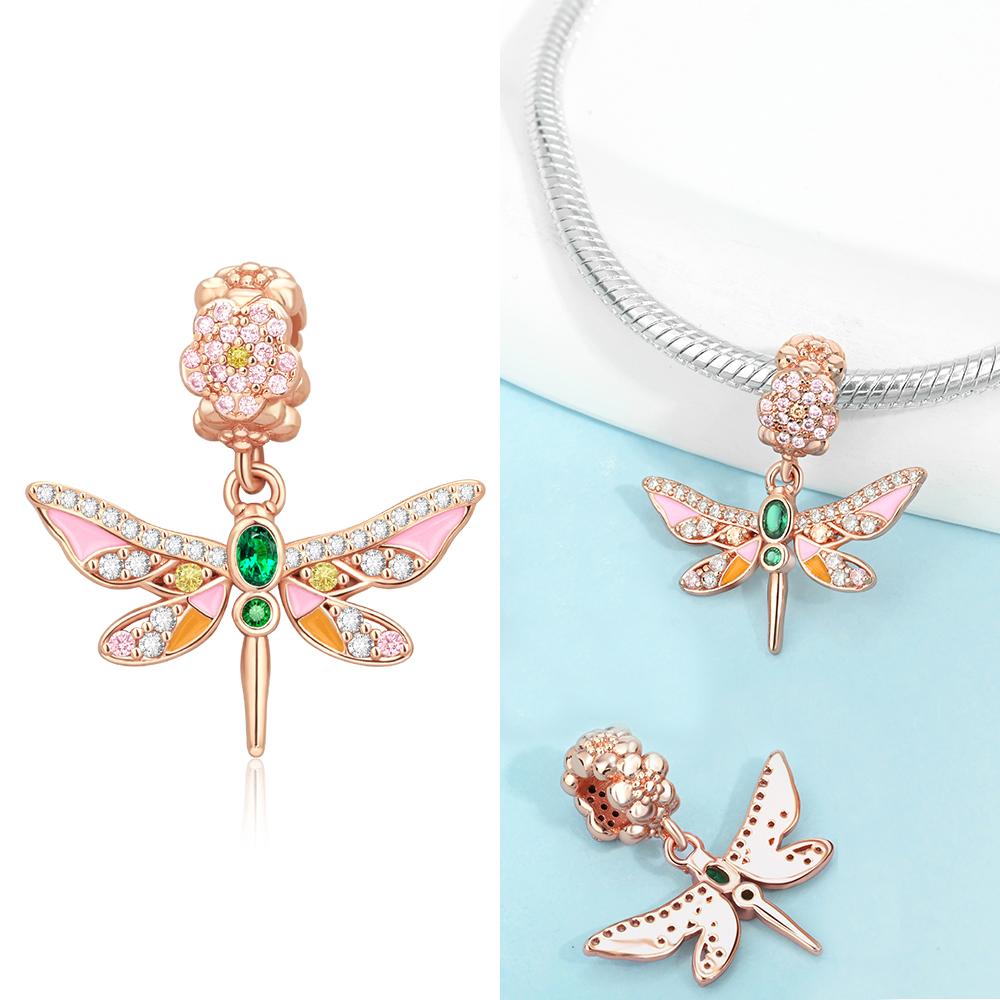 Natural Copper Elk&Hummingbird Sunflower&Elf&Butterfly Tassel Dangle Charm Fit Diy Bracelet Neckl Exquisite Jewelry