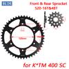 520 16T 48T Roda Dentada de Coroa e Pinhão para Motocicleta Kit de Came para K*TM 400 SC 1997 1998 1999 2000