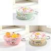 Plastic Mini Bread Squeeze Toy Keychain With Cartoon Pattern For Kids And Teens