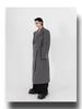 2025 Autumn Men's Plus Size Loose Wool Trench Coat with British Metal Detailing - Trendy Hong Kong Style 