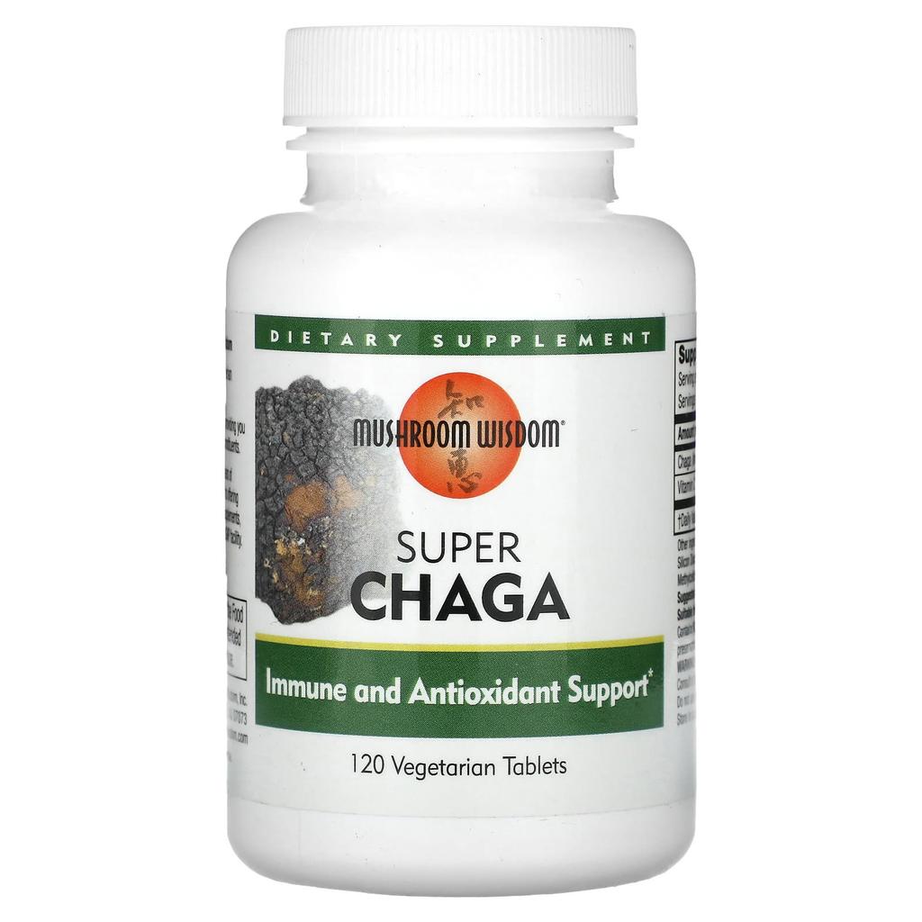 Super Chaga Mushroom, Veggie Tablets 120 Tablets