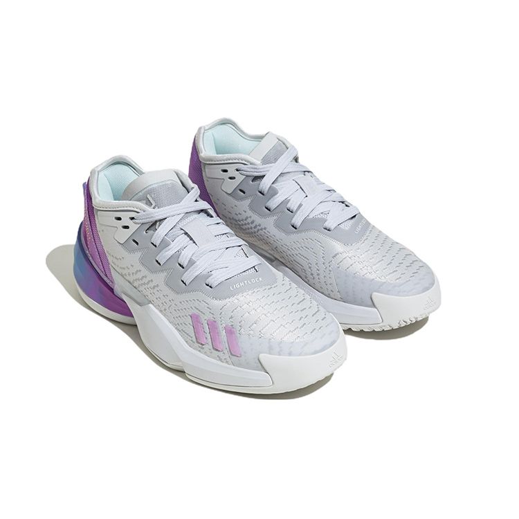 Adidas D.O.N. Issue #4 Big Kid Dream It Kids Sneakers White Cloud-White Bliss-Lilac HR1785