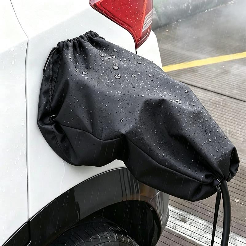 Charger Port Rain Cover EV Oxford Cloth Charging Gun Protective Sleeve Electric Car Dustproof Waterproof Cover for Outdoor Useg
