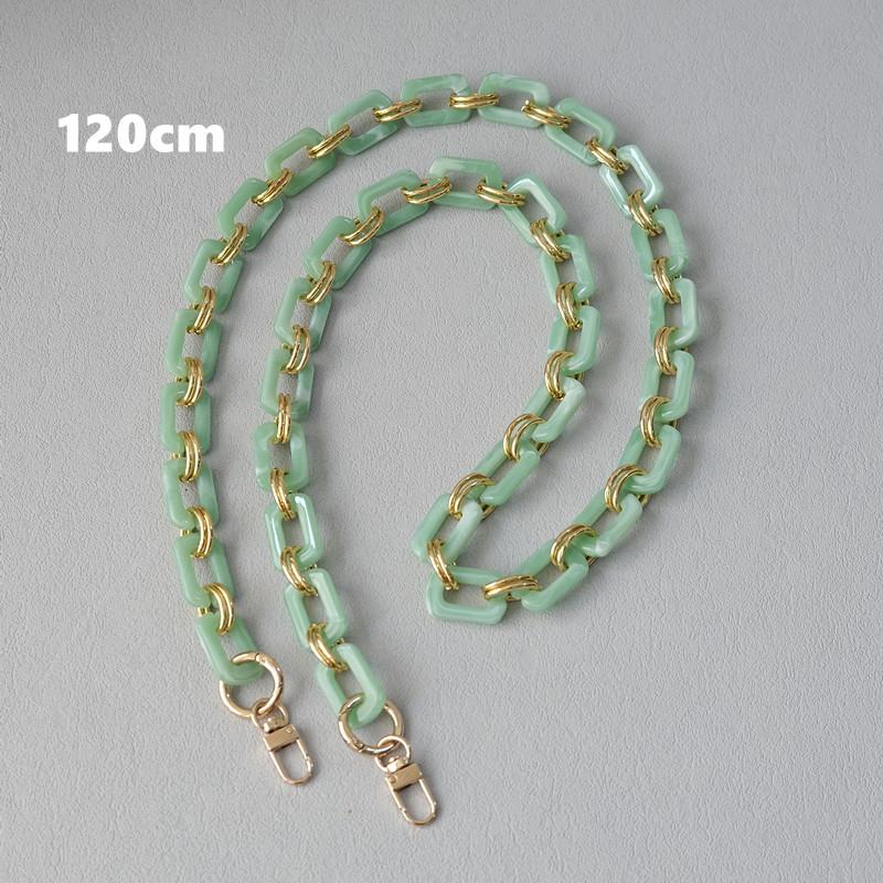 New Fashion Woman Bag Accessory Detachable Replacement Chain Candy Solid Square Acrylic Luxury Strap Women Shoulder Handle Chain