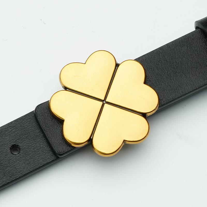 

Женский ремень из натуральной кожи, новый двухсторонний универсальный ремень для юбки, чистый воловий кожаный ремень с гладкой пряжкой 105cm