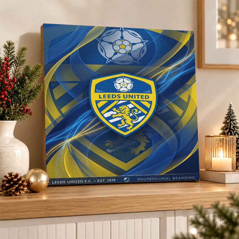 Leeds United Fotbalová diamantová malba Kit 5D Plné vrtáky DIY diamantová mozaika Nástěnné umění Domácí dekorace