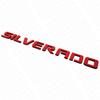 For Silverado Red Black Fender Tailgate  Nameplates Letter 3D Emblem