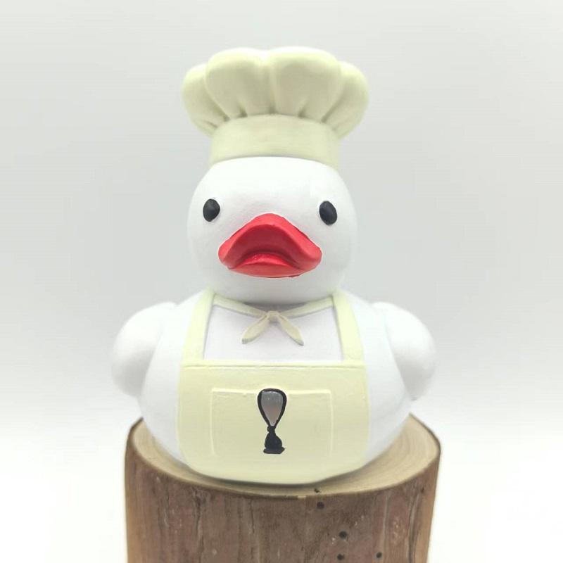 Creative Detective Duck Doctor Duck Chef Duck Fire Duck Home Desktop Statue Ornaments Resin Crafts Baby Birthday Toys And Gifts