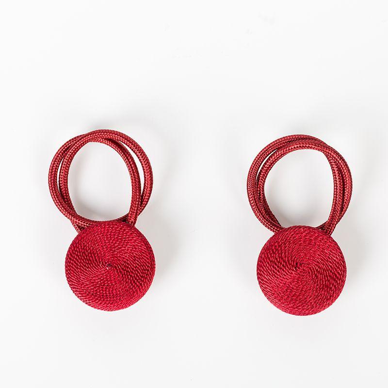 Пряжка для штор, веревка, магнитная занавеска, кружево, домашний декор, пряжка для штор, веревка, аксессуары, магнитный держатель для штор, пряжка красный