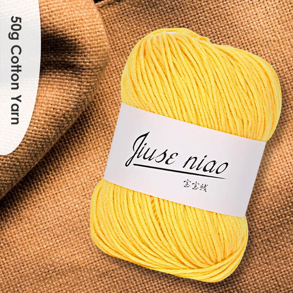 6-strand Pure Cotton Thin Yarn for Crochet Hand Stitching Knitting Baby Threads