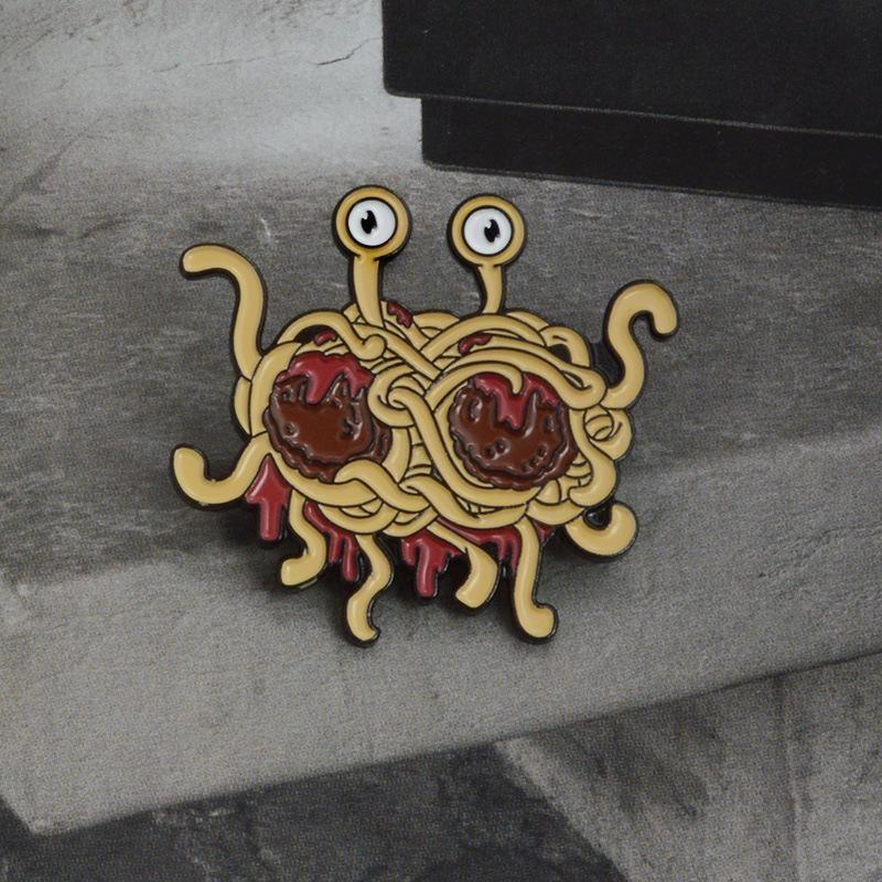 Jewelry Flying Spaghetti Monster Brooch Wish Creative Jewelry Spaghetti Design Brooch